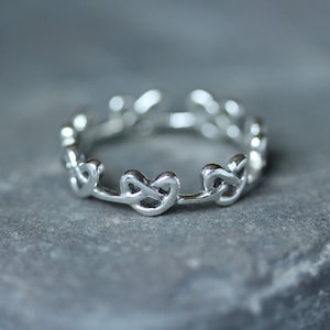 Celtic Knot Ring - Eternity Infinity Love - Hallmarked 925 Sterling Silver - Scotland Edinburgh Design
