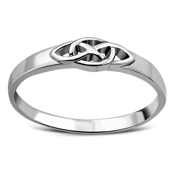 Bague Argent 925 Massif - Nœud Celtique Trinité | Occasion Poinçonnée