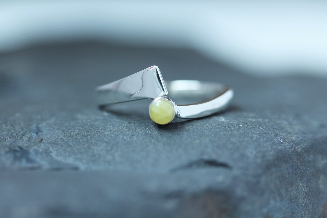 Bague en marbre écossais Argent sterling 925 poinçonné Collier