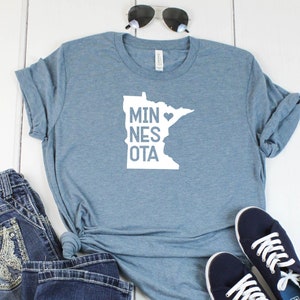 Minnesota Shirt Home State Shirt Love Home Shirt Graphic Tee Funny Shirt Personalized Shirt State Shirt