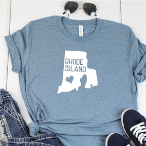 Rhode Island Shirt Home State Shirt Love Home Shirt Graphic Tee Funny Shirt Personalized Shirt State Shirt