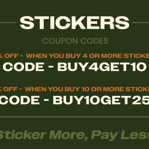 Sticker More, Pay Less