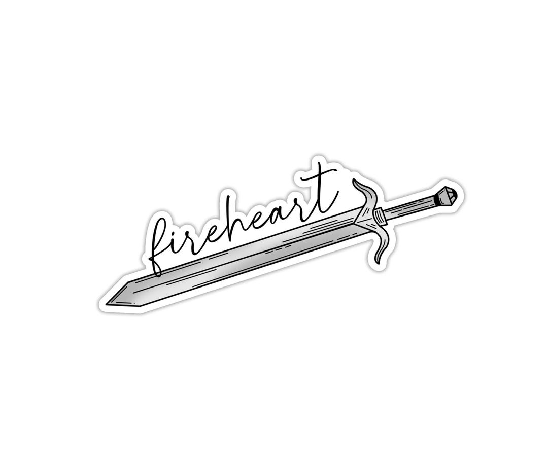 Fireheart Sticker Fireheart Sticker Fantasy Lover Sticker Book Lover Stickers Love ...