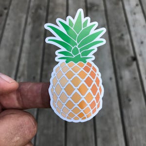 Pineapple Sticker Tropical Sticker Funny Sticker Food Sticker Water Bottle Stickers Laptop Stickers Notebook Stickers