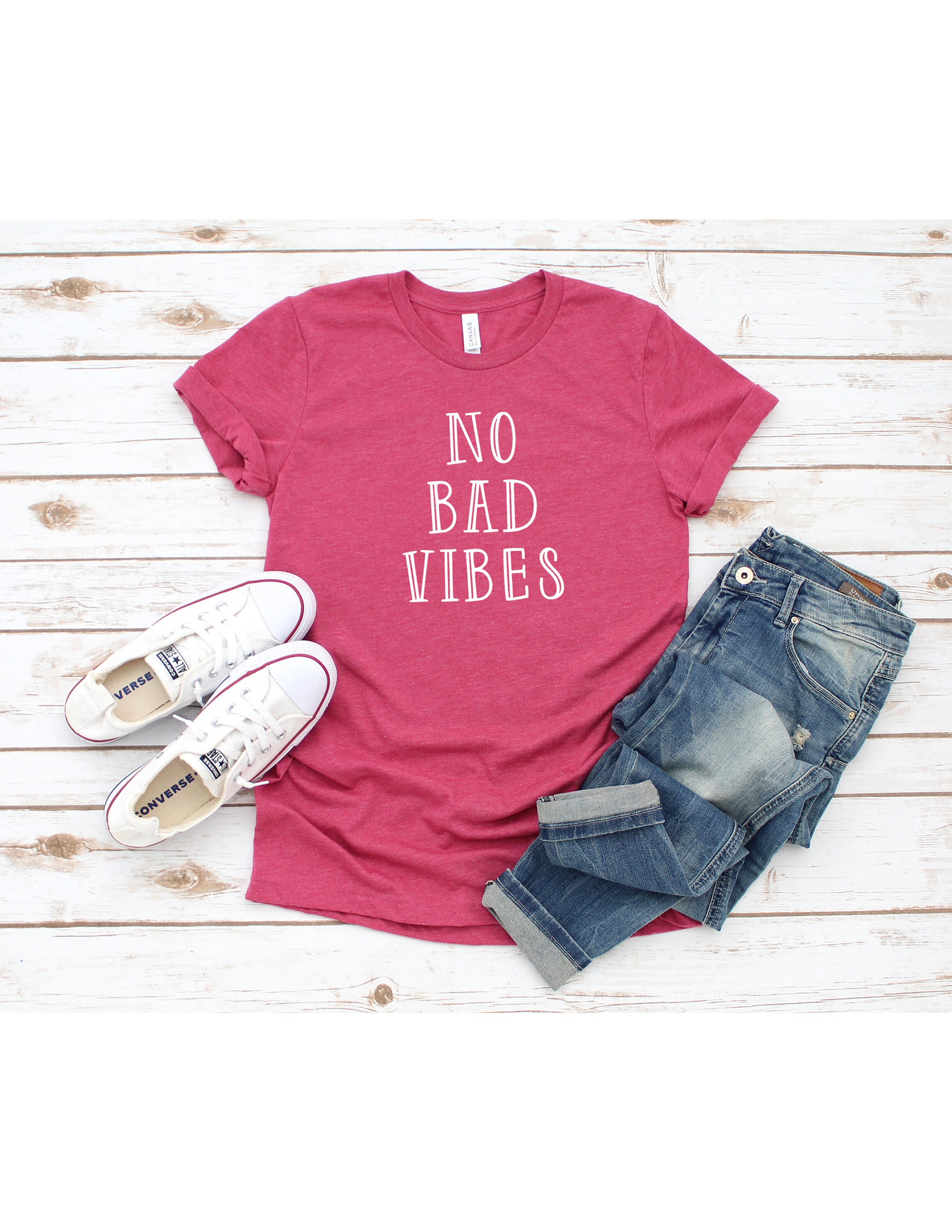 No Bad Vibes Shirt Good Vibes Shirt Cute Shirt Graphic Tee | Etsy