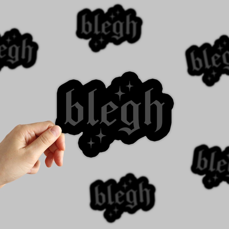 Vinyl Blegh Sticker - Etsy
