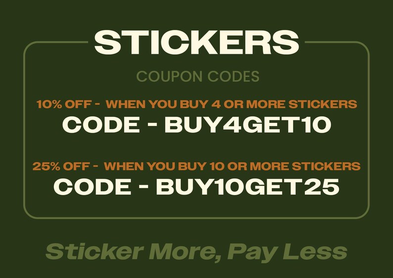 Sticker More, Pay Less