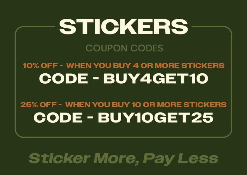 Sticker More, Pay Less