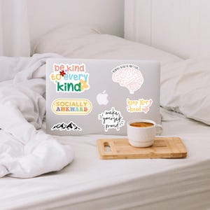Be Kind Sticker Kindness Sticker Colorful Sticker Vintage Water Bottle Sticker Laptop Sticker Notebook Sticker image 3