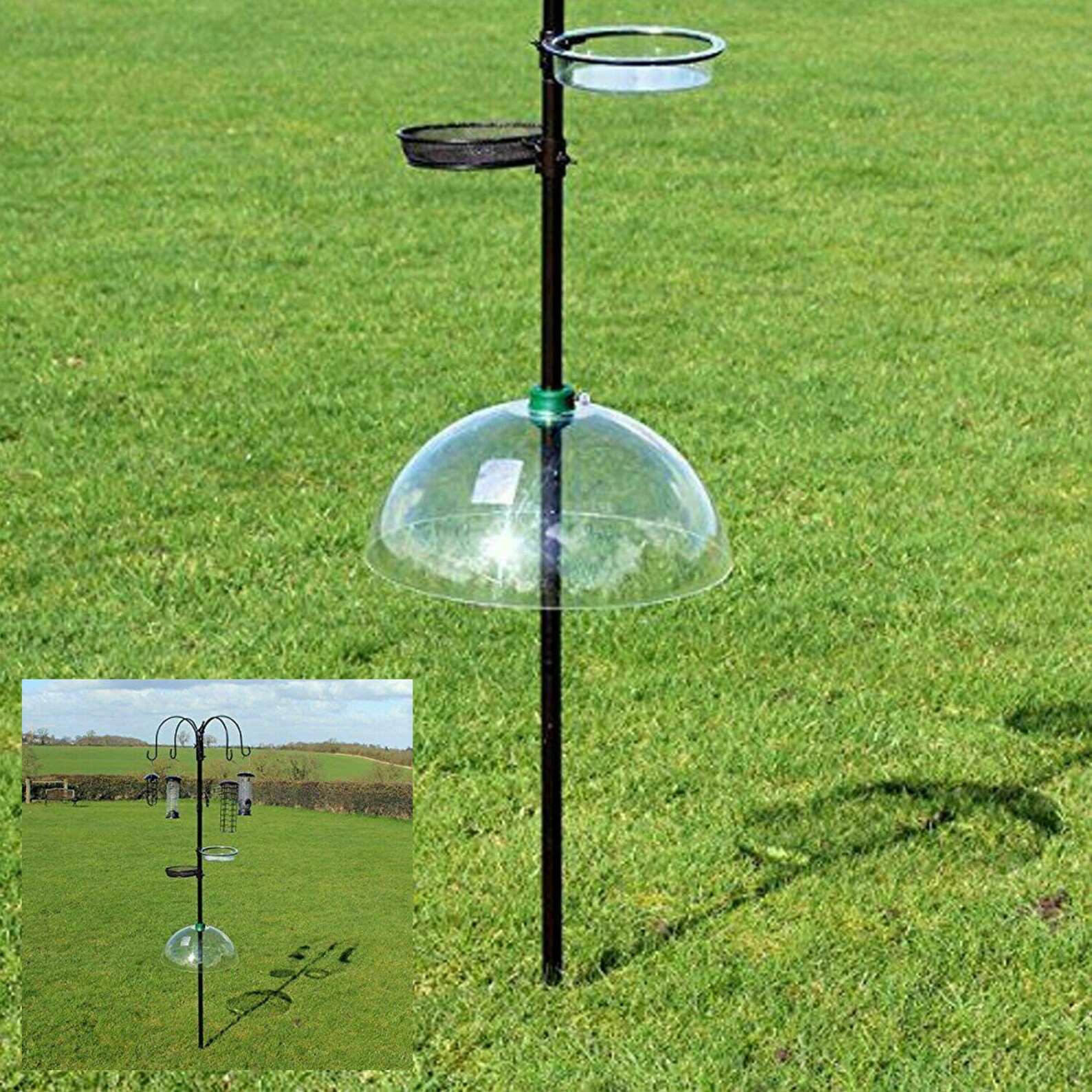 Universal Bird Feeder Station Baffle Dome Stop Squirrel Etsy