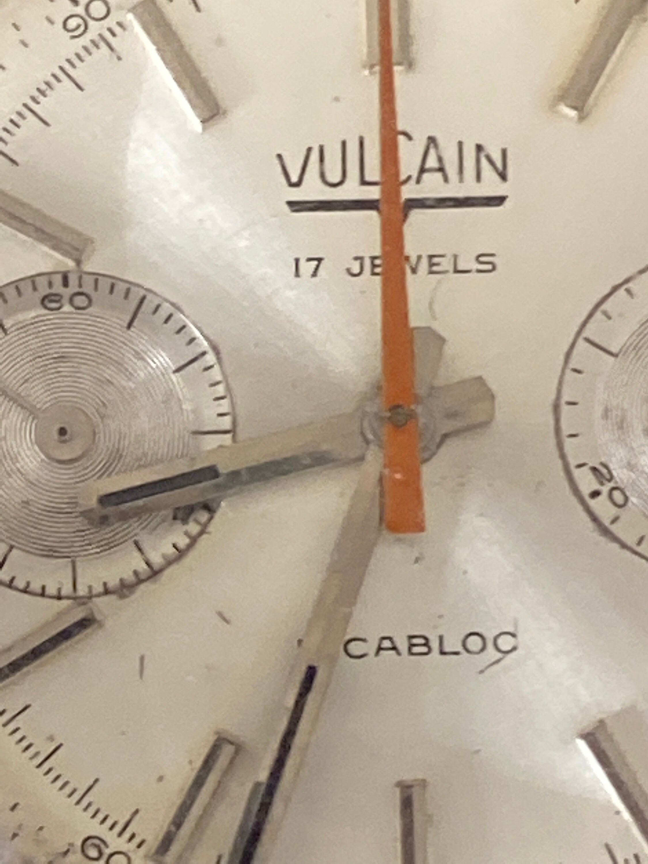 Vintage Vulcain 17 Jewel Incabloc Chronograph | Etsy UK