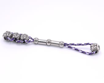 Fidget /Stainless Steel Beads / Stim Key Chain / Anxiety Relief / Adult Sensory Fidgets