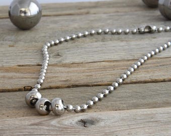 Fidget Necklace / Stainless Steel Beads/ Stim Tool /Anxiety Relief / Adult Fidget / Spinner / ADHD