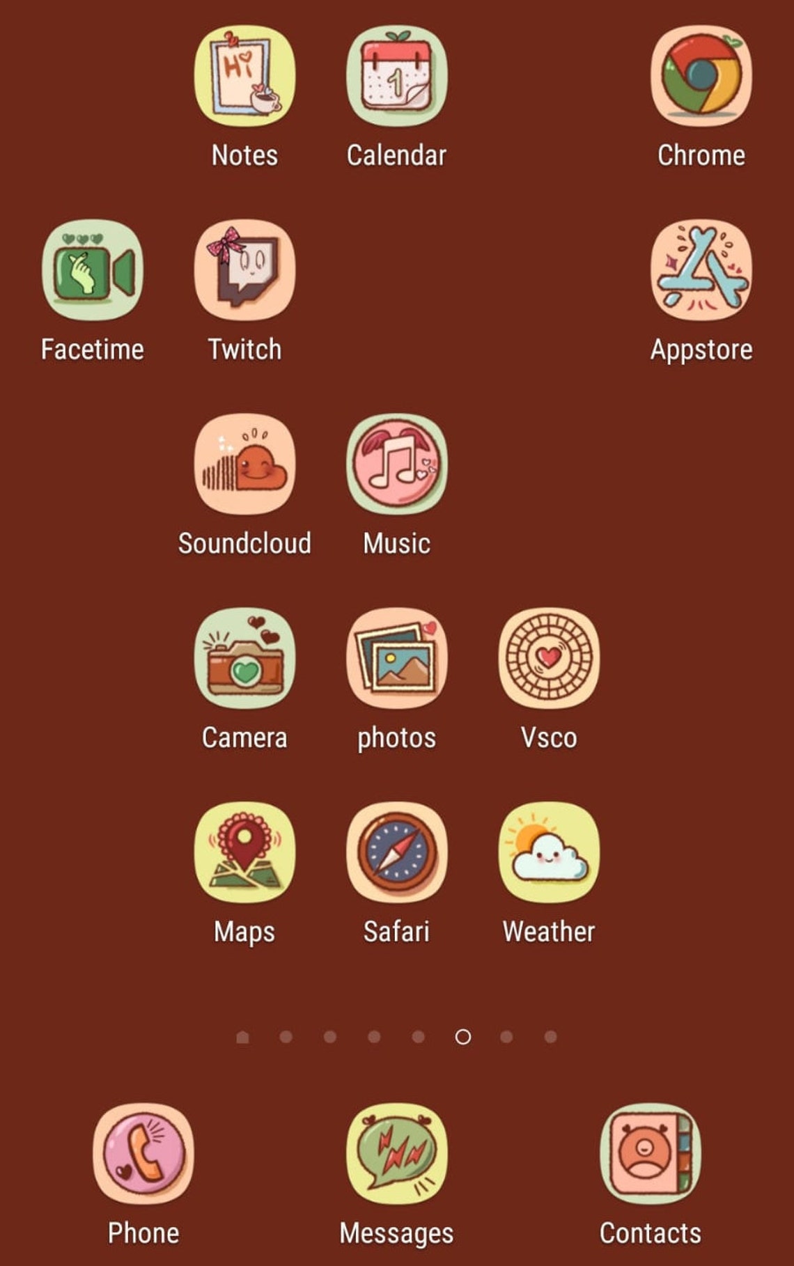 App Iconshand Drawn App Icons Aesthetic Iphone Ios 14 App | Etsy