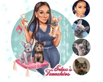 picture Pet Grooming Logo Maker pet grooming logo etsy