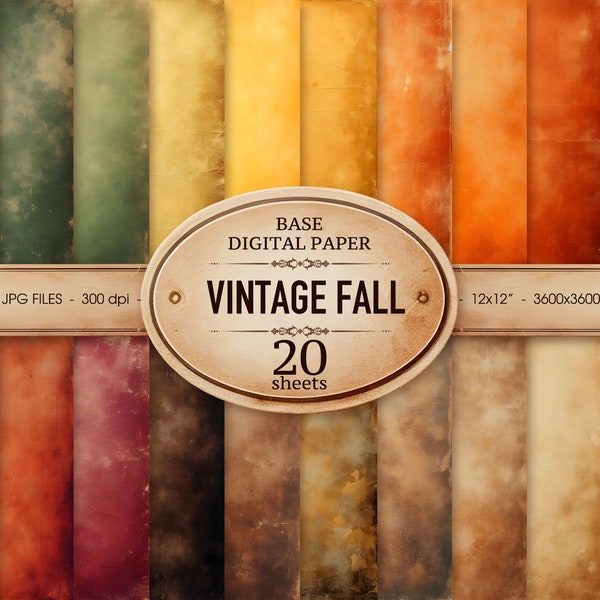 Fall Scrapbook Paper - Etsy