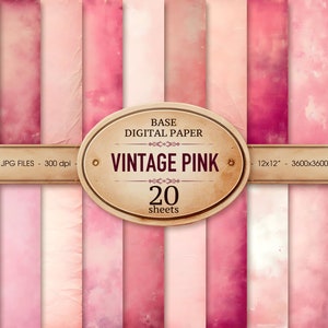 Papier numérique rose vintage, papier de scrapbooking mariage abstrait blush grunge texture, impression éphémère shabby chic