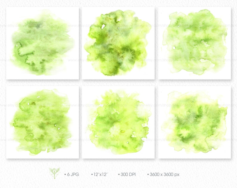 Green Watercolor Texture, Abstract Splash, Lime Digital Paper (JPG) - Etsy