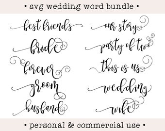 Download Wedding Words Svg Etsy