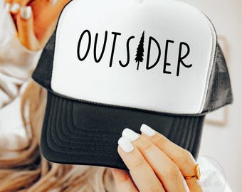 Outsider Svg + Png, Nature Adventure Design, Digital Download