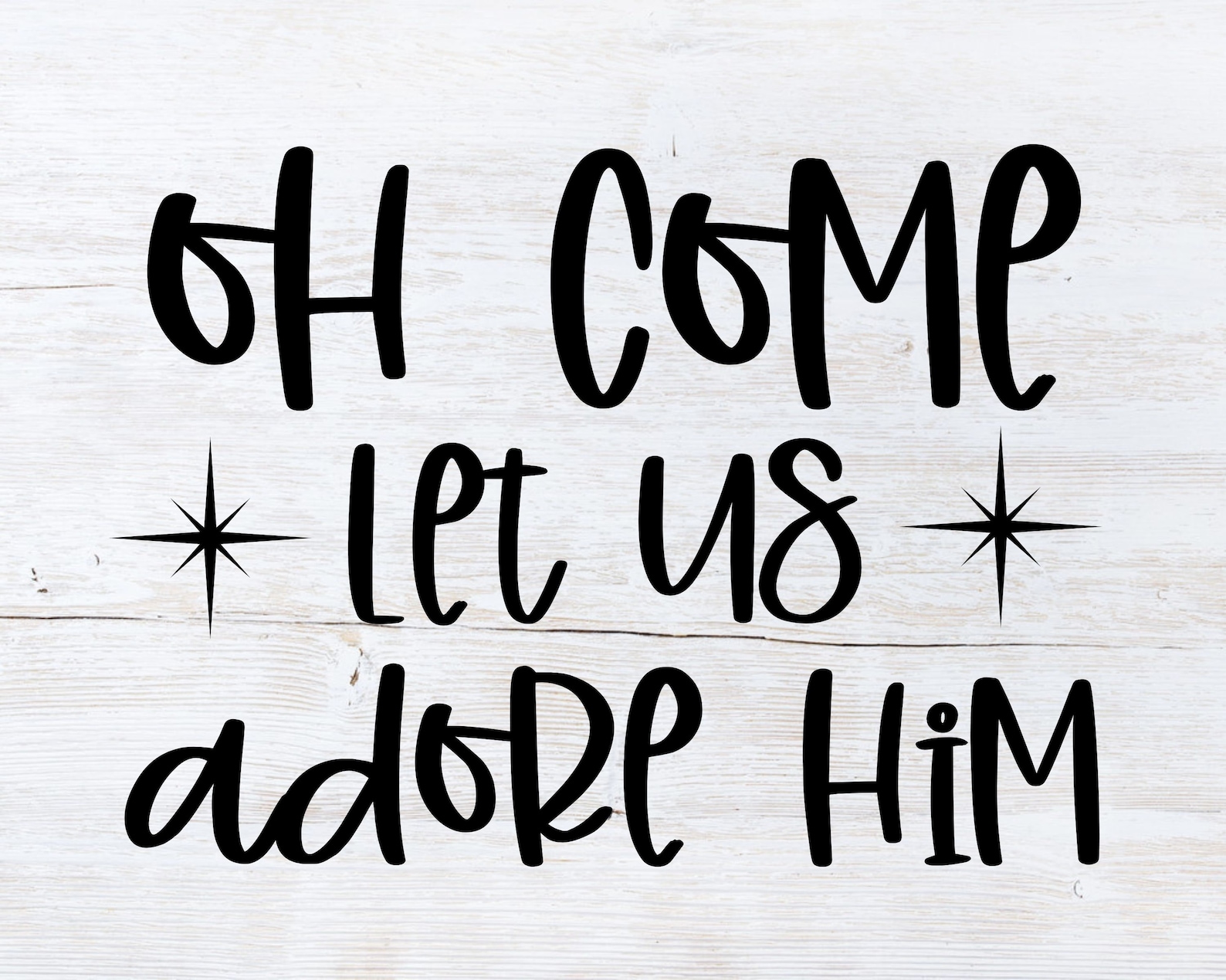 Oh Come Let Us Adore Him SVG Christmas Svg Christian Svg | Etsy