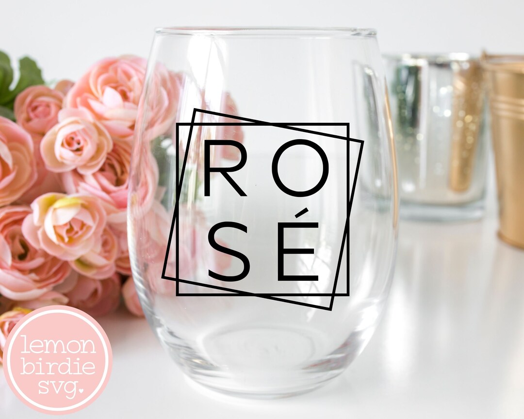 Rosé Wine SVG Wine Svg Wine Sayings Svg Wedding Wine Glass Etsy