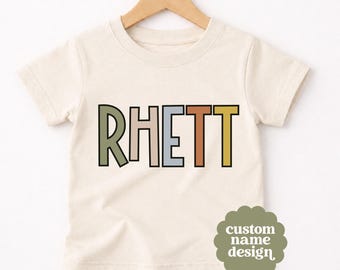Custom Boys Name PNG, Personalized Kids Shirt Design, Digital Download