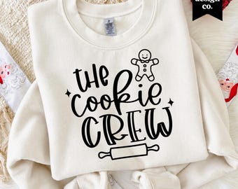 Cookie Crew Svg + Png, Group Christmas Shirt Design, Digital Download