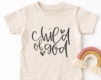 Child of God Svg + Png, Christian Baby & Kids Shirt Design, Digital Download