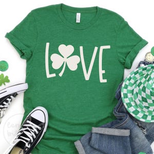 Love Shamrock SVG: St. Patrick's Day Shirt Design (Digital File)