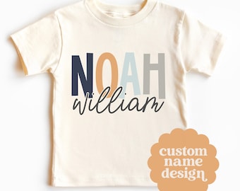 Custom Boys Name PNG, Personalized Kids Shirt Design, Digital Download