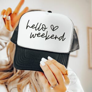Hello Weekend SVG PNG: Trendy Shirt Design (Digital Download)