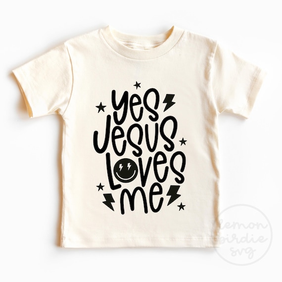 Yes Jesus Loves Me Svg: Kids Christian Shirt Design (Digital Download)