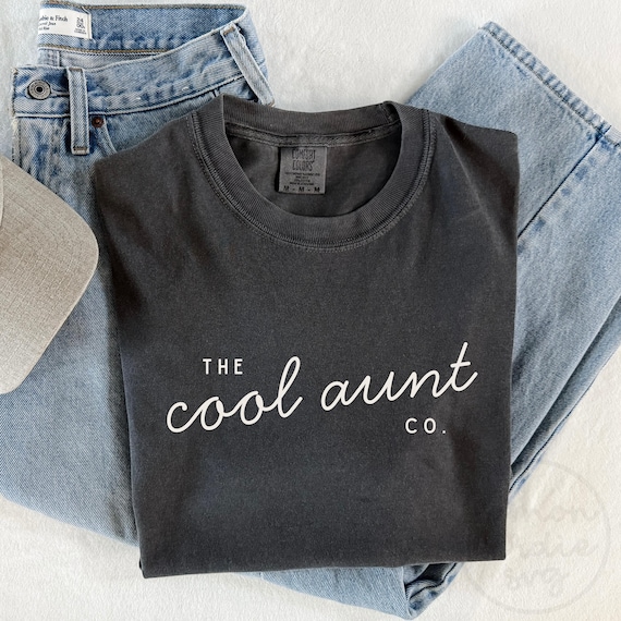 The Cool Aunt Co. Svg + Png, Aunt Shirt Design, Digital Download