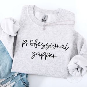Professional Yapper SVG: Funny Extrovert Shirt Design (Digital File)