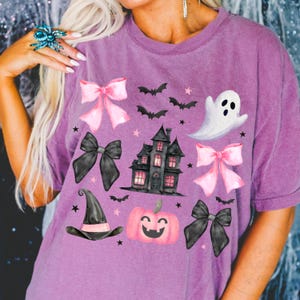 Pink Coquette Halloween Collage PNG: Trendy Shirt Design (Digital Download