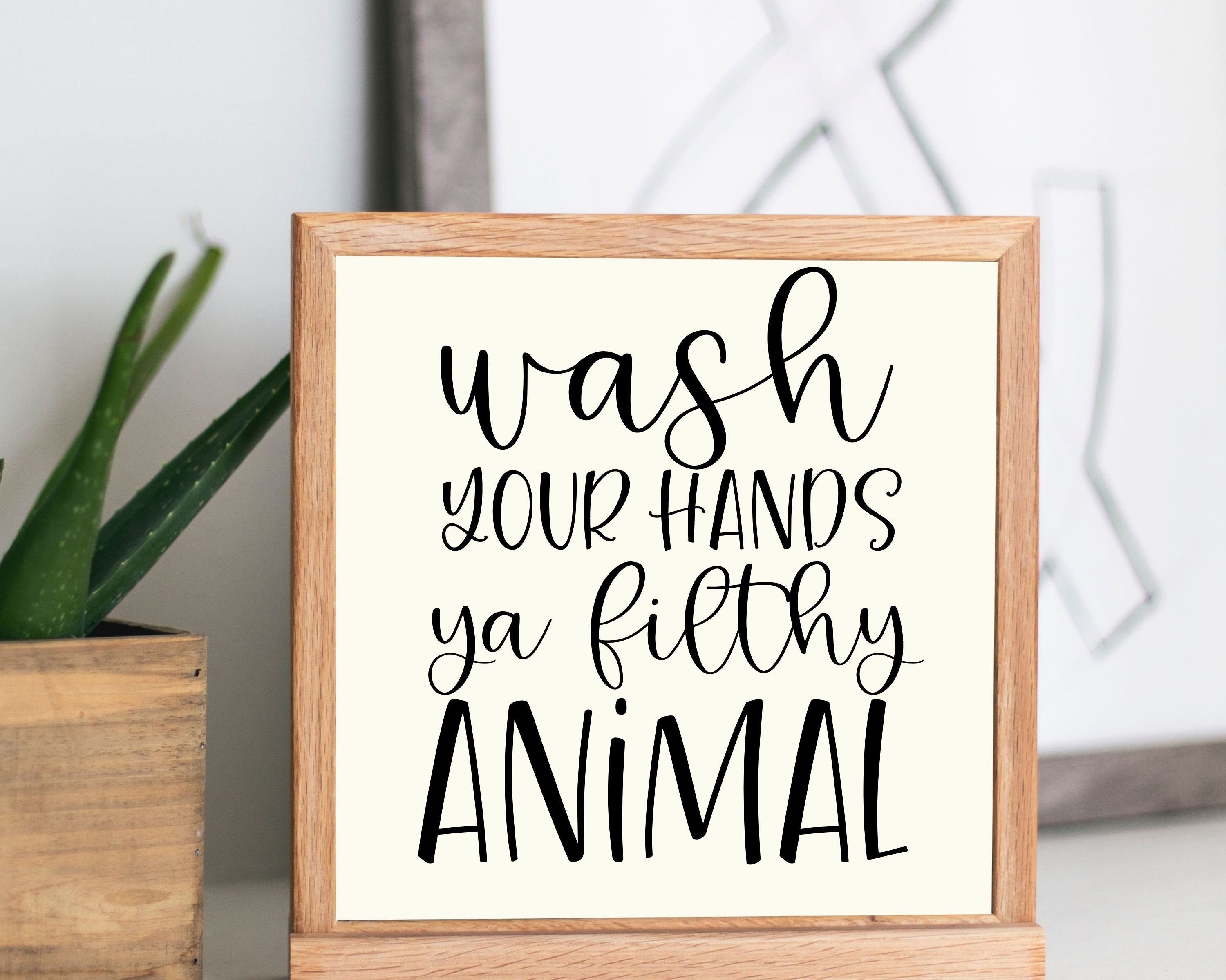 Waschen Sie Ihre Hände Ya filthy Tier SVG Lustige Sprüche Etsy