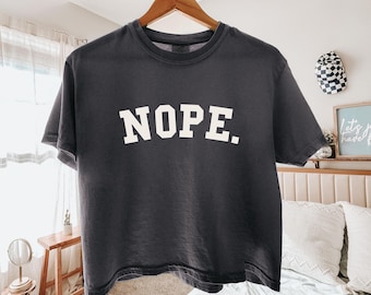 Nope Svg, Funny Saying, Sarcastic Shirt Design, Nope Png, Digital Download