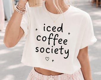 Iced Coffee Society Svg + Png, Iced Coffee Shirt Design, Digital Download