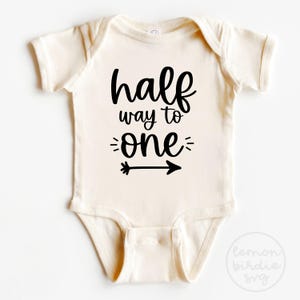 Half Way to One SVG, baby SVG, verjaardag SVG, 6 maanden SVG, shirt SVG, Cricut SVG, SVG ontwerpen, gesneden bestand, Cricut SVG