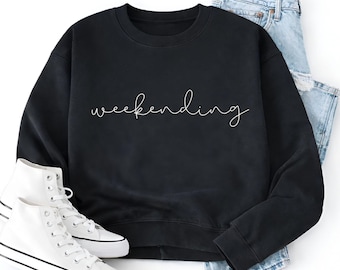 Wochenend-Svg: Weekend Vibes Design (Digitaler Download)