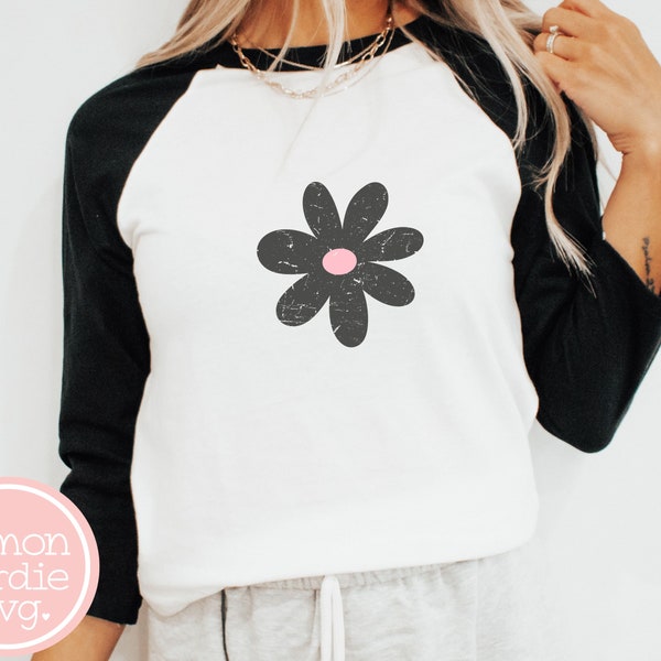 Distressed Daisy Png, Daisy Png, Hippie Png, Flower Png, Spring Png, Spring Shirt, Flower Shirt, Png for Shirts, POD Designs, Daisy Sticker