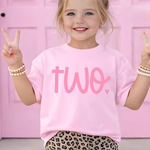 2nd Birthday Svg + Png, Girls Birthday TWO Shirt Design, Digital Download