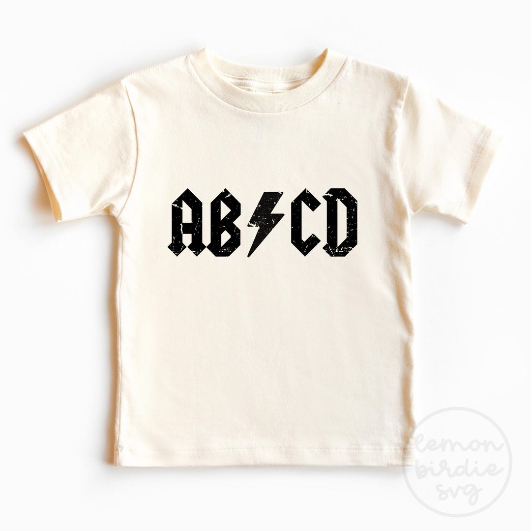 AC DC Svg + Png, School Svg, Kids Grunge Shirt, Kindergarten Svg, Png ...