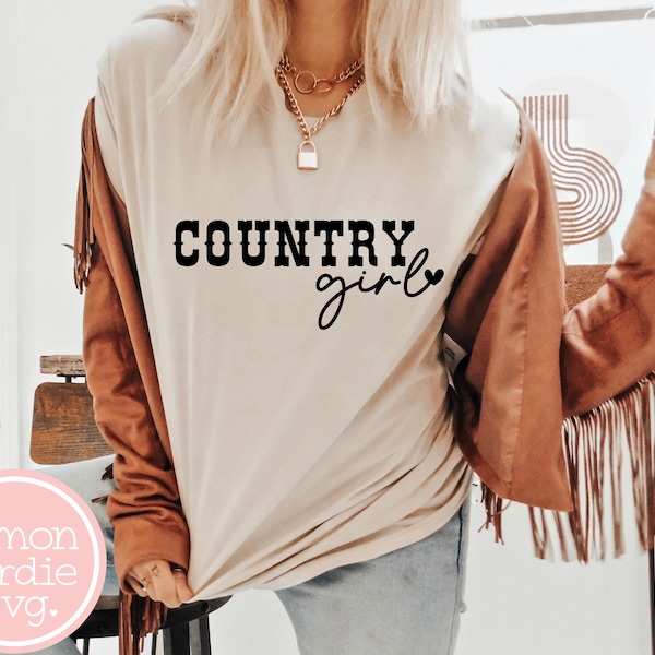 Pays fille SVG, petite ville fille PNG, ferme fille Svg, pays Svg, Cowgirl Svg, pays fille Png, Cricut Svg, pays chemise Svg