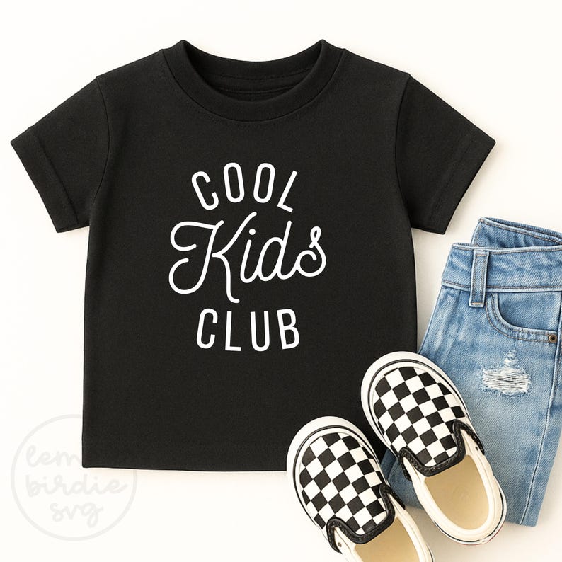 Cool Kids Club Svg, Cool Kid Svg, Cool Kids Club Png, Cool Kid Shirt Svg, Trendy Kids Svg, Kids Shirt Png, POD Designs, Cool Kids Shirt image 1