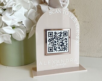 Printed Arch Custom QR Sign