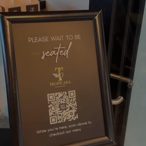 Tall Acrylic A4 Sign + Stand