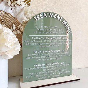 Custom Menu Sign - Arch