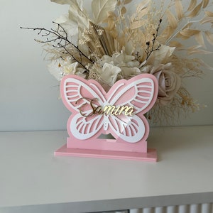3D Butterfly Name Plaque - Freestanding